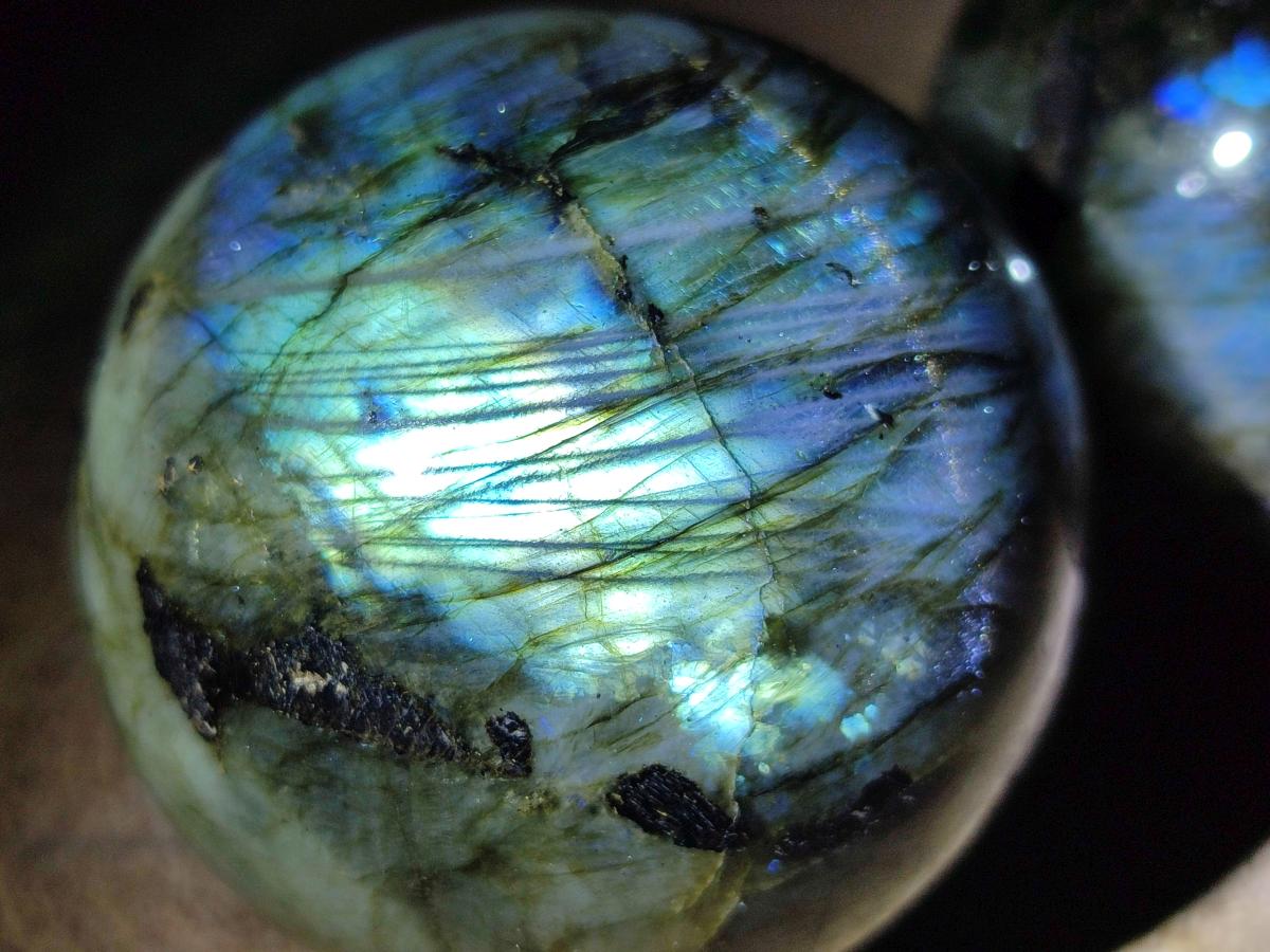 Polished Labradorite Spheres x 6 From Madagascar - Toprock Gemstones and Minerals 