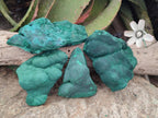 Natural Botryoidal Malachite Specimens x 4 From Congo - Toprock Gemstones and Minerals 