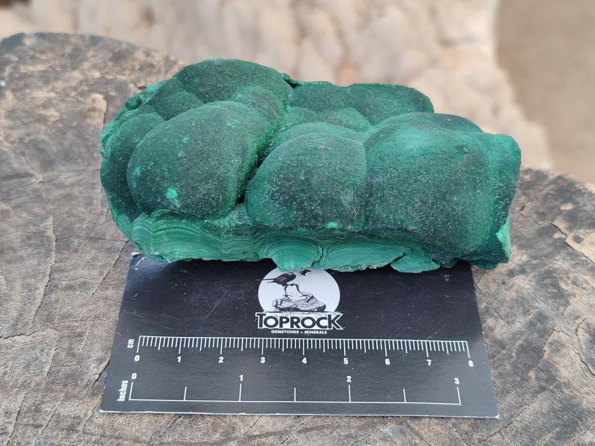 Natural Botryoidal Malachite Specimens x 4 From Congo - Toprock Gemstones and Minerals 