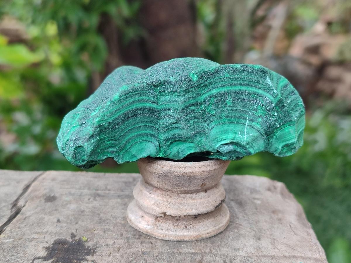 Natural Botryoidal Malachite Specimens x 4 From Congo - Toprock Gemstones and Minerals 
