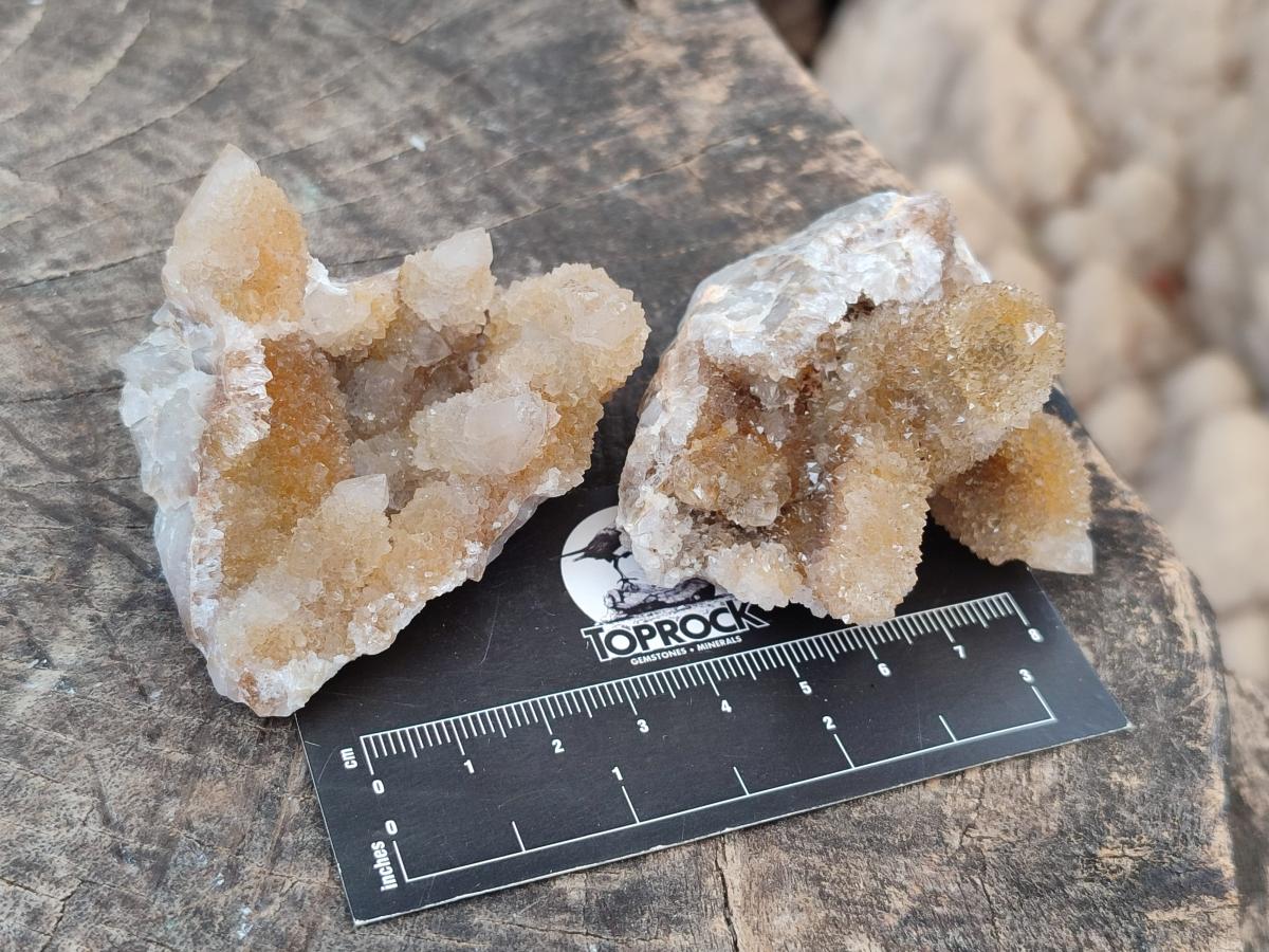 Natural Limonite Spirit Quartz Crystal Clusters x 12 From Boekenhouthoek, South Africa - Toprock Gemstones and Minerals 