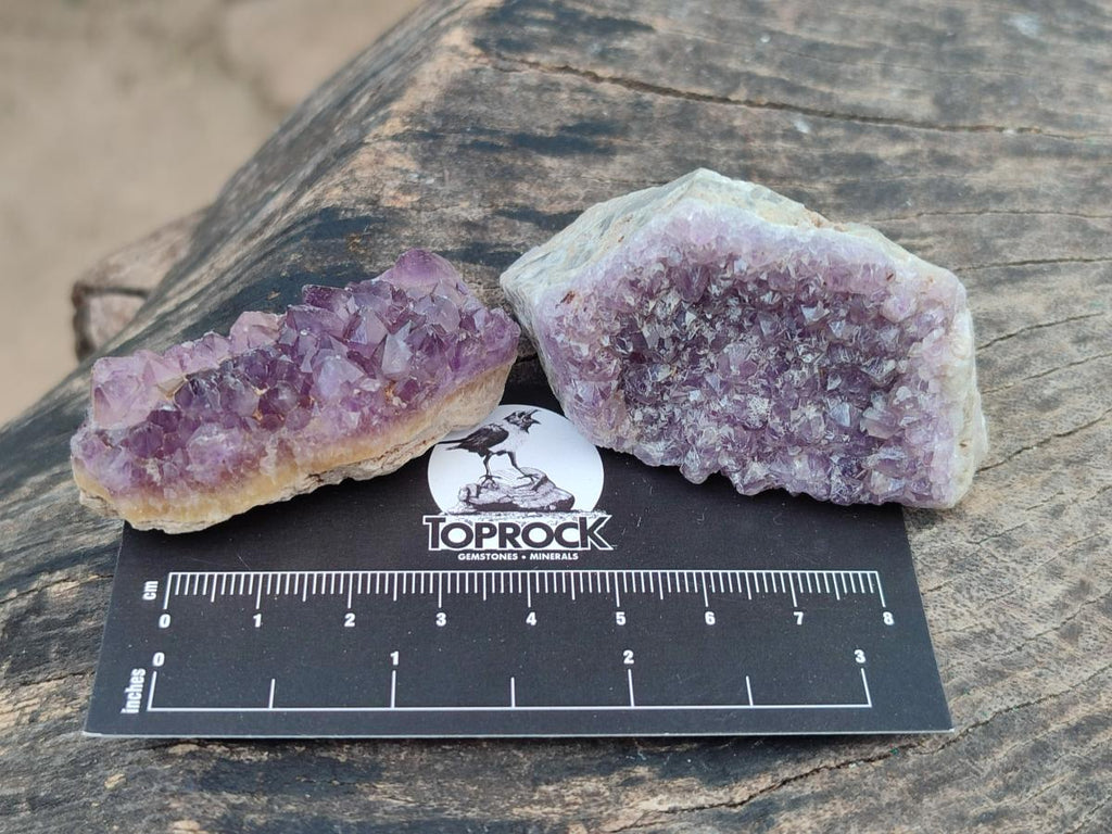 Natural Dark Amethyst Clusters x 70 From Mapatizya, Zambia - Toprock Gemstones and Minerals 