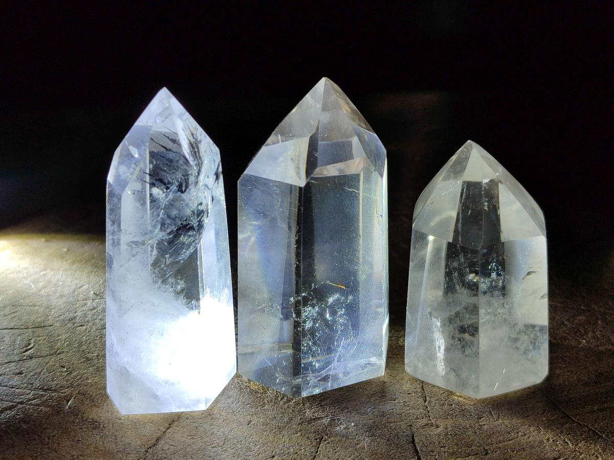 Polished Clear Quartz Display Crystals x 12 From Madagascar - Toprock Gemstones and Minerals 
