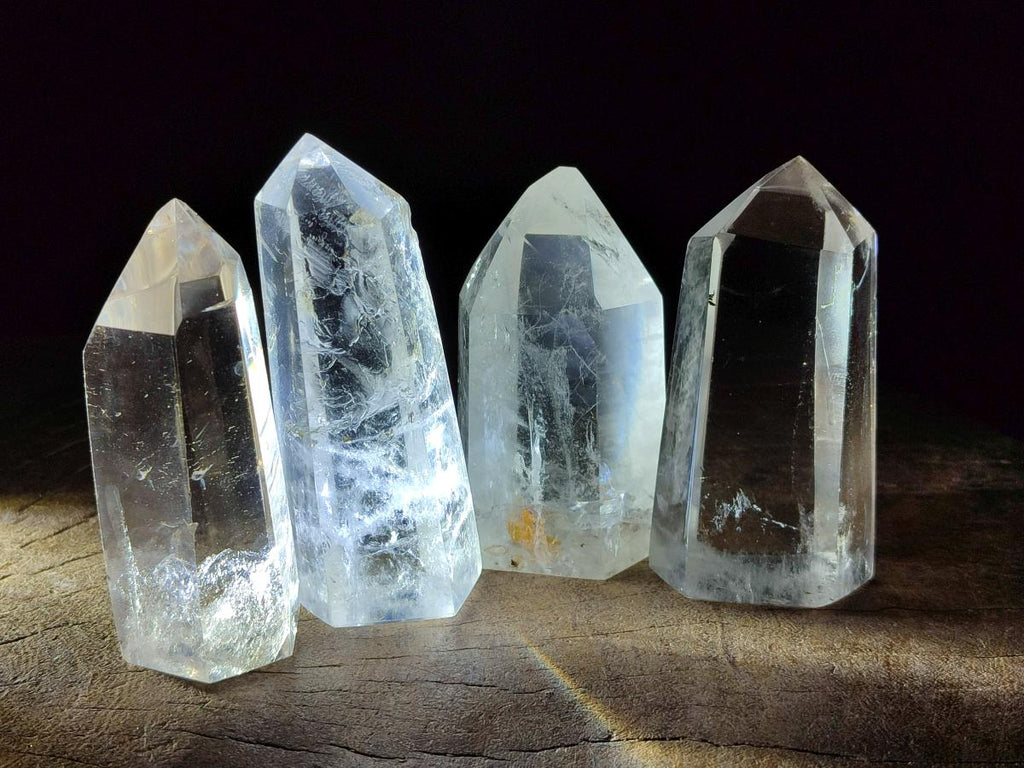 Polished Clear Quartz Display Crystals x 12 From Madagascar - Toprock Gemstones and Minerals 