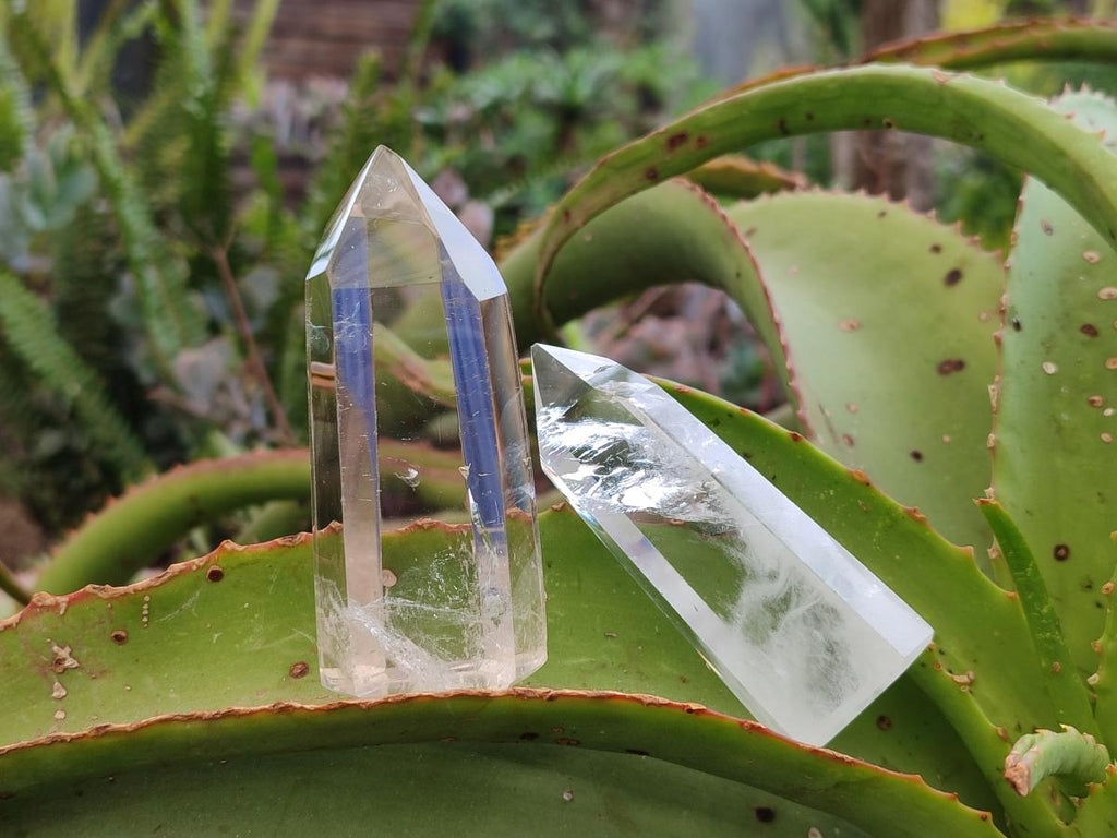 Polished Clear Quartz Display Crystals x 12 From Madagascar - Toprock Gemstones and Minerals 