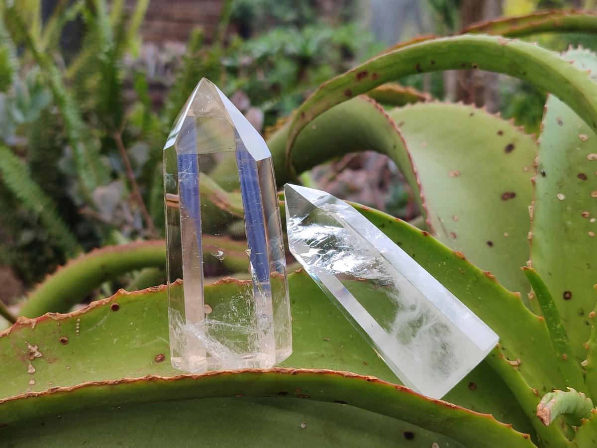 Polished Clear Quartz Display Crystals x 12 From Madagascar - Toprock Gemstones and Minerals 