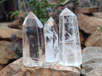 Polished Clear Quartz Display Crystals x 12 From Madagascar - Toprock Gemstones and Minerals 