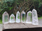 Polished Clear Quartz Display Crystals x 12 From Madagascar - Toprock Gemstones and Minerals 