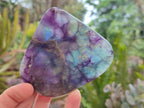 Polished Watermelon Fluorite Free Forms x 5 From Uis, Namibia - Toprock Gemstones and Minerals 