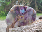 Polished Watermelon Fluorite Free Forms x 5 From Uis, Namibia - Toprock Gemstones and Minerals 