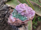 Natural Salrose Cobaltoan Dolomite Specimens with Crystalline Malachite Crystals x 3 From Kakanda, Congo - Toprock Gemstones and Minerals 