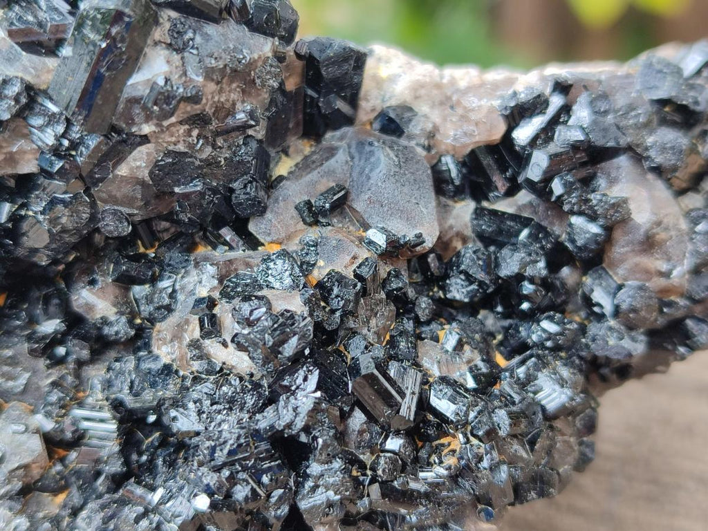Natural Schorl Black Tourmaline with Feldspar Specimens x 3 From Erongo, Namibia - Toprock Gemstones and Minerals 
