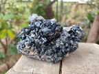 Natural Schorl Black Tourmaline with Feldspar Specimens x 3 From Erongo, Namibia - Toprock Gemstones and Minerals 