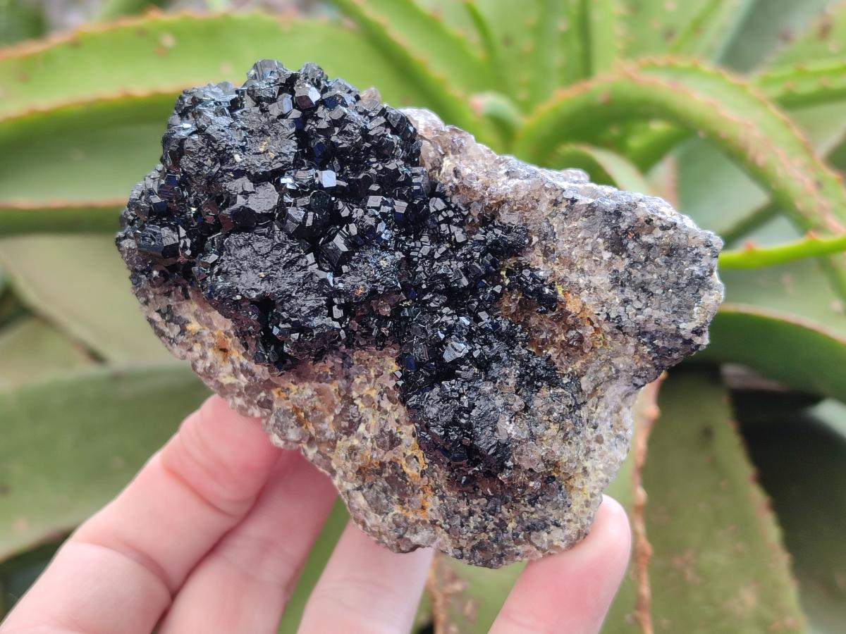 Natural Schorl Black Tourmaline with Feldspar Specimens x 3 From Erongo, Namibia - Toprock Gemstones and Minerals 
