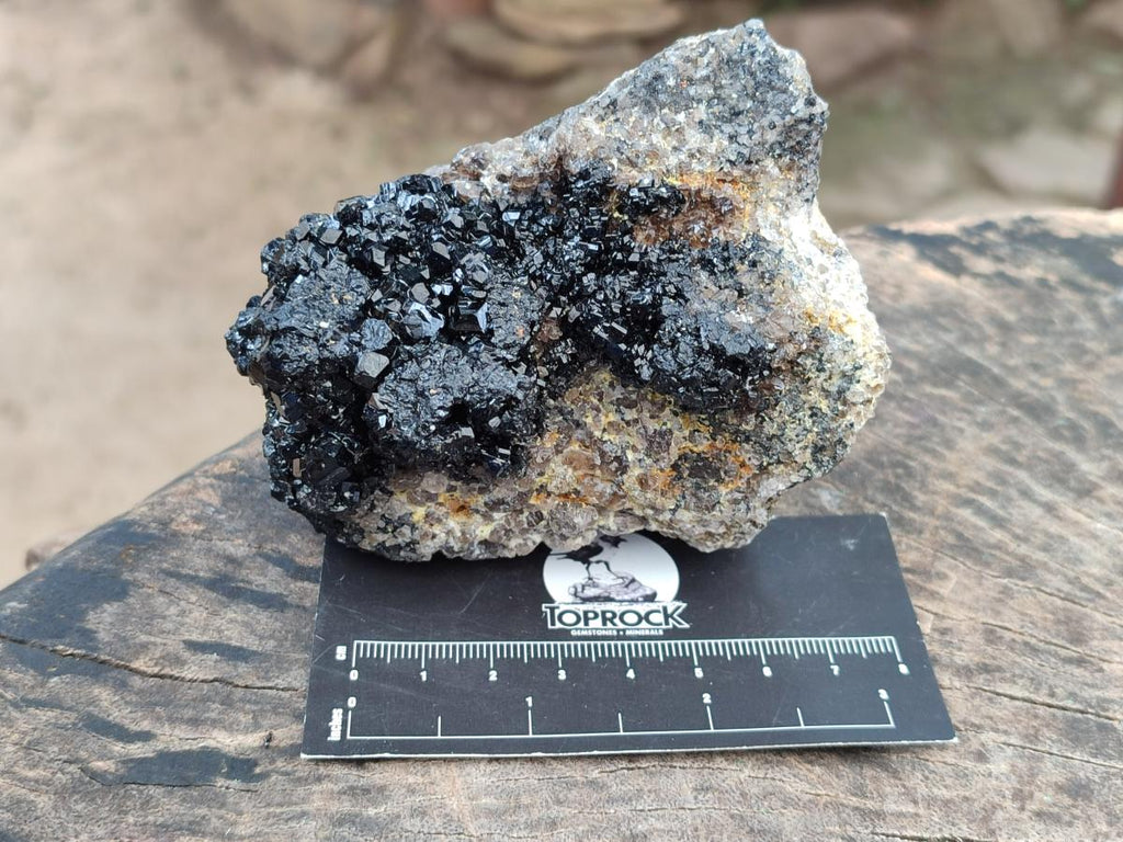 Natural Schorl Black Tourmaline with Feldspar Specimens x 3 From Erongo, Namibia - Toprock Gemstones and Minerals 