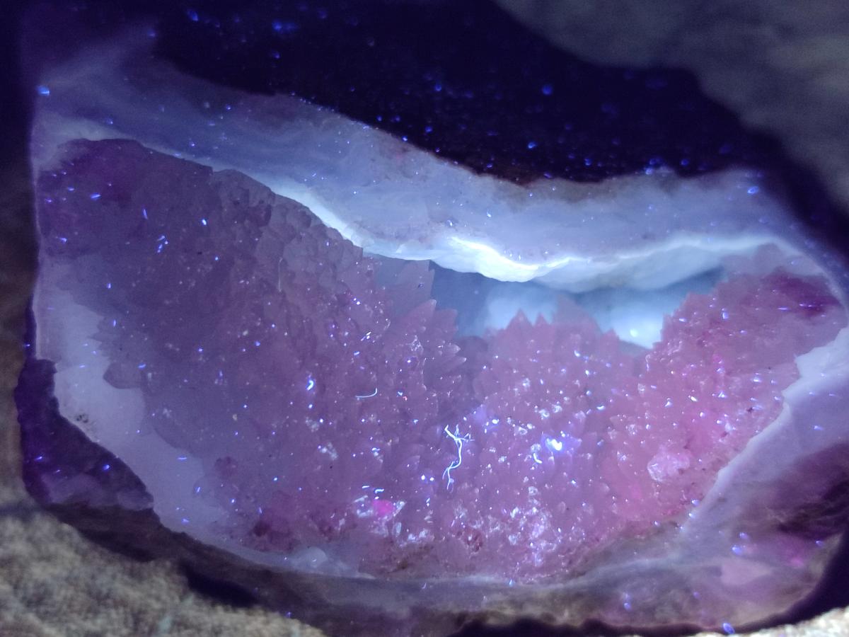 Natural Blue Lace Agate Geode Specimens x 8 From Nsanje, Malawi - Toprock Gemstones and Minerals 