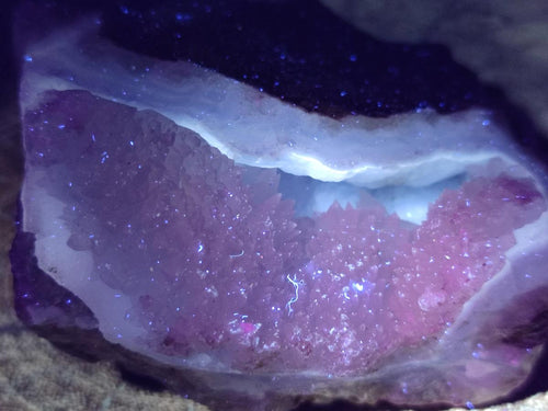 Natural Blue Lace Agate Geode Specimens x 8 From Nsanje, Malawi - Toprock Gemstones and Minerals 