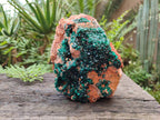 Natural Dioptase on Dolomite Specimen x 1 From Likasi, Congo - Toprock Gemstones and Minerals 