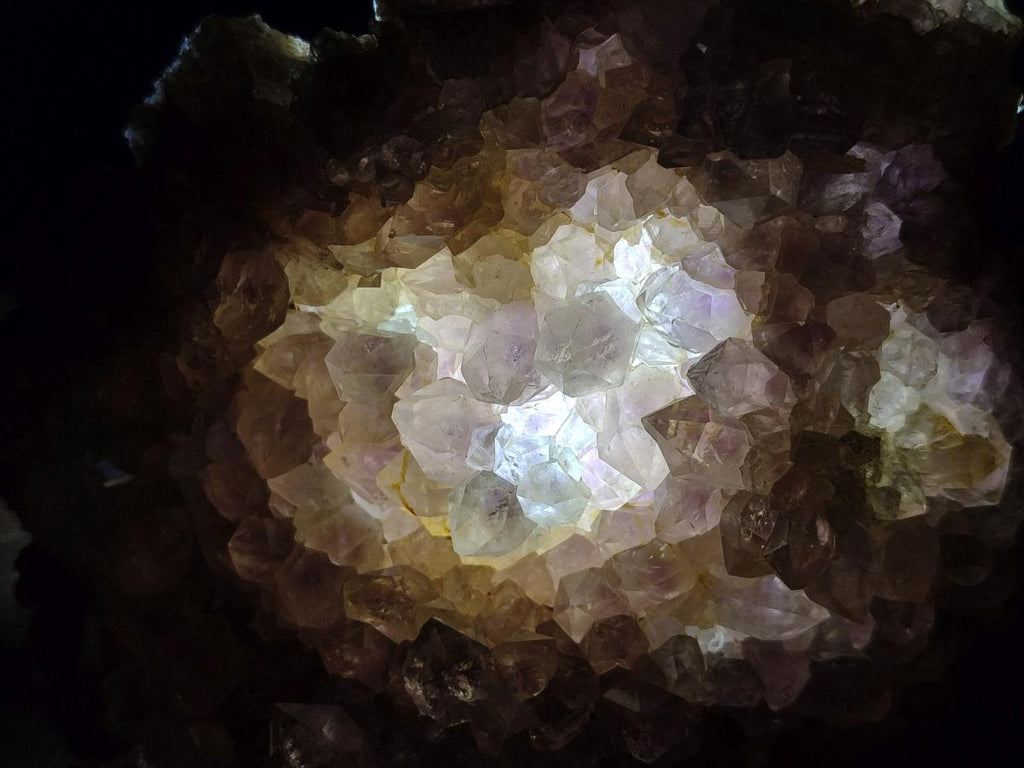 Natural Pale Amethyst Clusters x 2 From Zambia - Toprock Gemstones and Minerals 