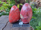 Polished Red Jasper Standing Display Pieces x 4 From Madagascar - Toprock Gemstones and Minerals 