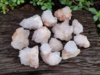 Natural Limonite Cactus Flower Spirit Quartz Crystals and Clusters x 12 From Boekenhouthoek, South Africa - Toprock Gemstones and Minerals 