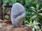 Polished Blue Lace Agate Standing Display Pieces x 4 From Nsanje, Malawi - Toprock Gemstones and Minerals 
