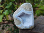 Polished Blue Lace Agate Standing Display Pieces x 4 From Nsanje, Malawi - Toprock Gemstones and Minerals 