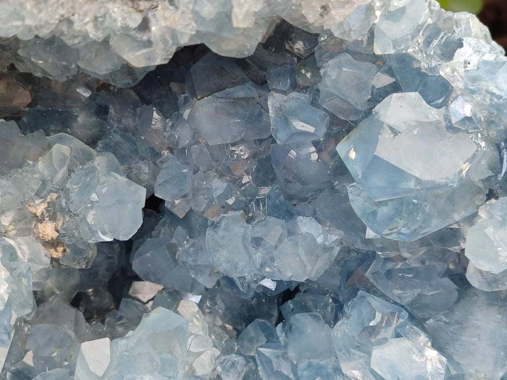 Natural Large Blue Celestite Geode Specimen x 1 From Sakoany, Madagascar - Toprock Gemstones and Minerals 