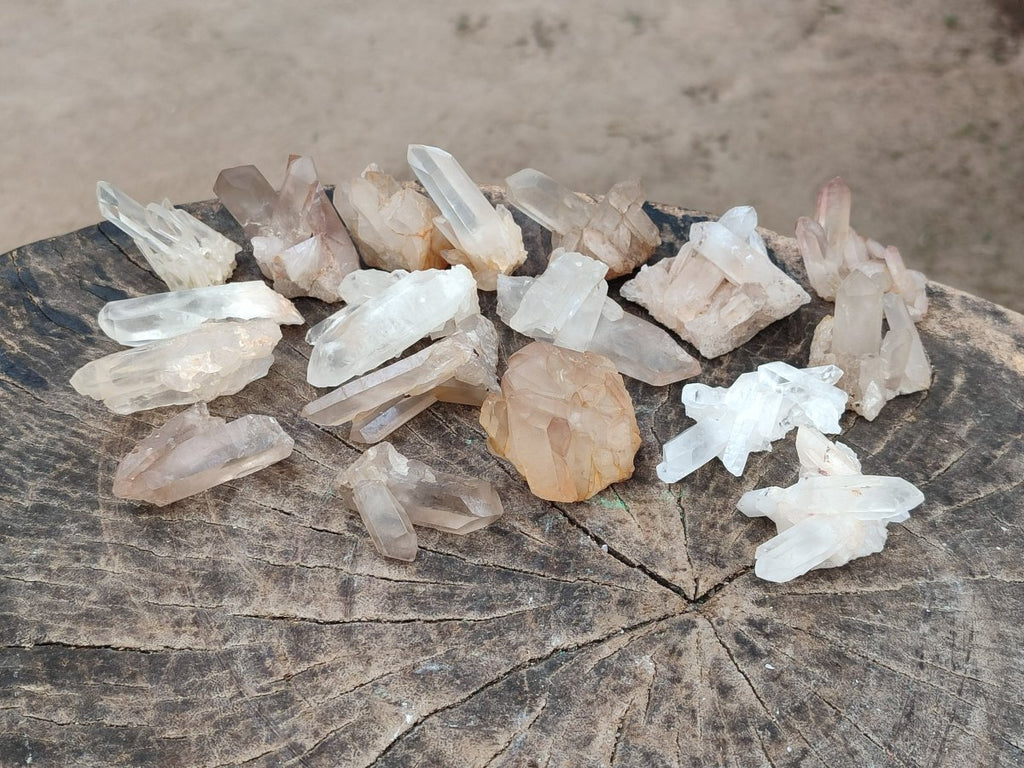 Natural Madagascar Quartz Crystal Clusters x 46 From Madagascar - Toprock Gemstones and Minerals 