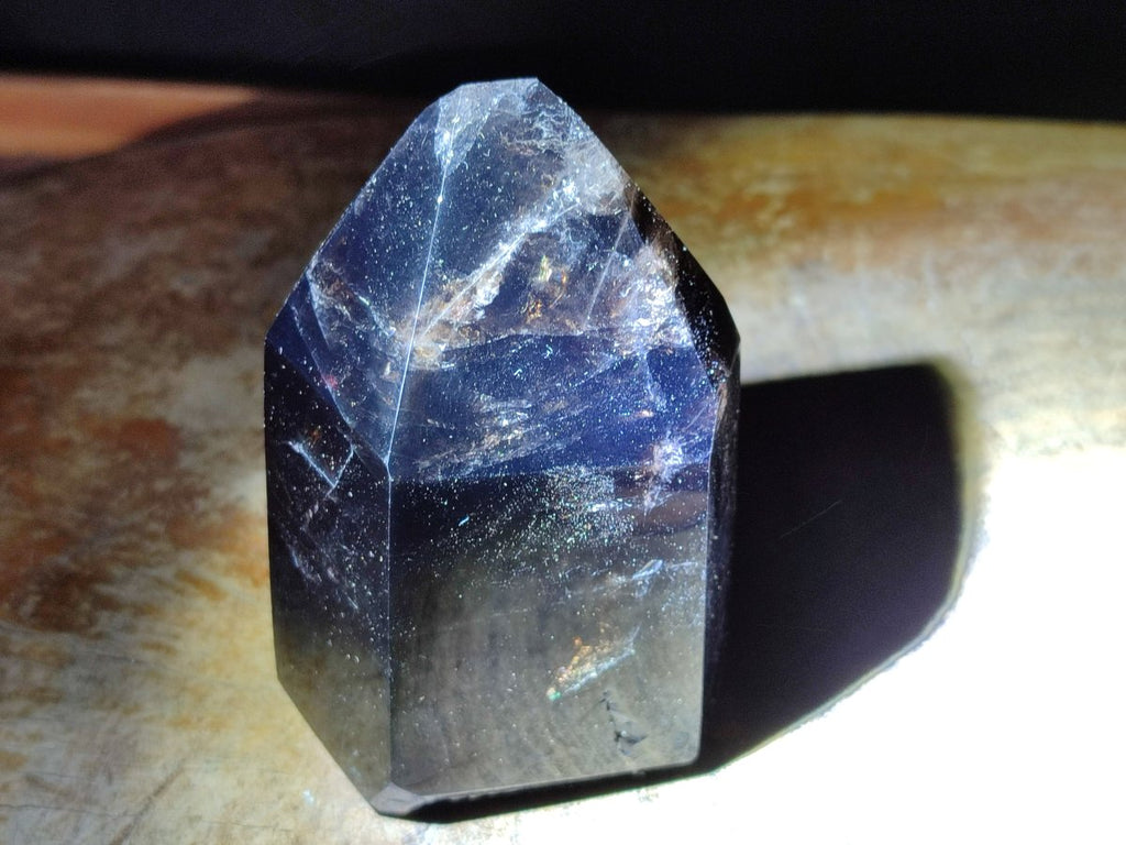 Polished Dark Morion Smokey Quartz and Smokey Window Crystals x 2 From Madagascar - Toprock Gemstones and Minerals 