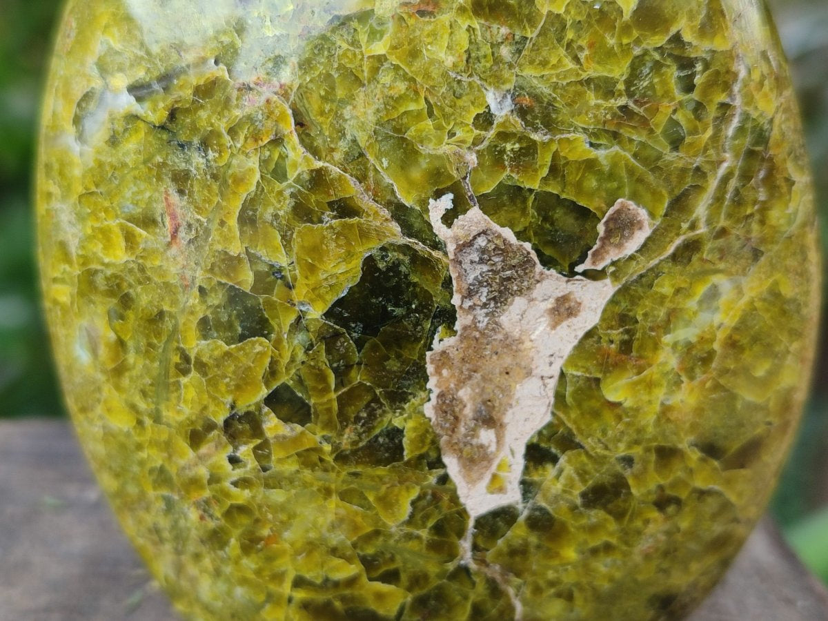 Polished Green Opal Standing Display Pieces x 3 From Betroka, Madagascar - Toprock Gemstones and Minerals 