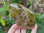 Polished Green Opal Standing Display Pieces x 3 From Betroka, Madagascar - Toprock Gemstones and Minerals 
