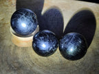 Polished Black Basalt Spheres x 6 From Madagascar - Toprock Gemstones and Minerals 