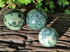 Polished Stromatolite Spheres x 3 From Katsepy, Madagascar - Toprock Gemstones and Minerals 