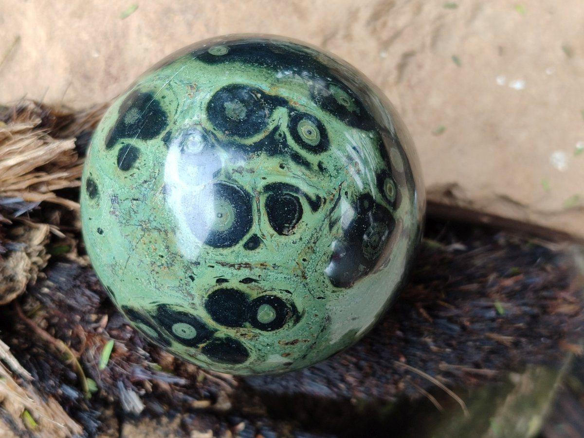 Polished Stromatolite Spheres x 3 From Katsepy, Madagascar - Toprock Gemstones and Minerals 