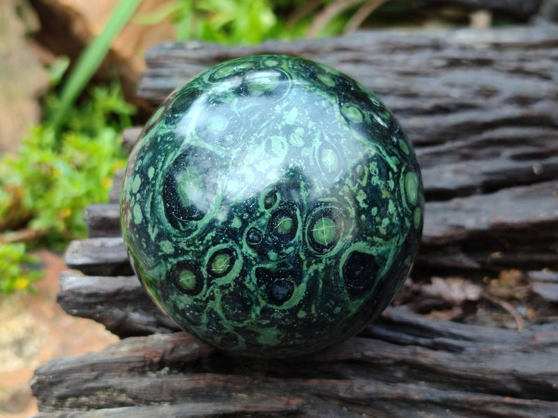 Polished Stromatolite Spheres x 3 From Katsepy, Madagascar - Toprock Gemstones and Minerals 