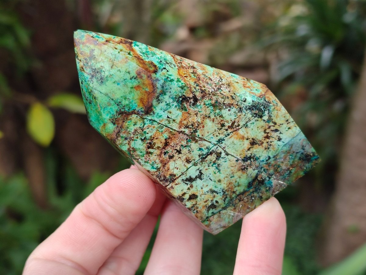 Polished African Turquoise Chrysocolla Display Crystals x 6 From South Africa - Toprock Gemstones and Minerals 