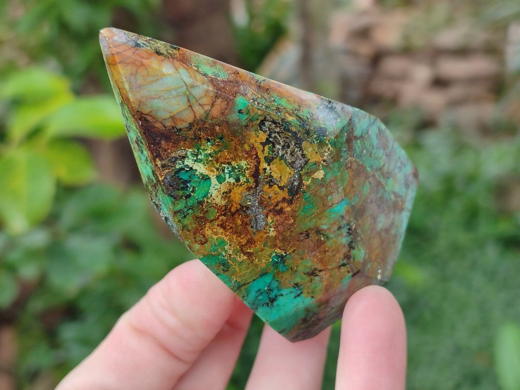 Polished African Turquoise Chrysocolla Display Crystals x 6 From South Africa - Toprock Gemstones and Minerals 