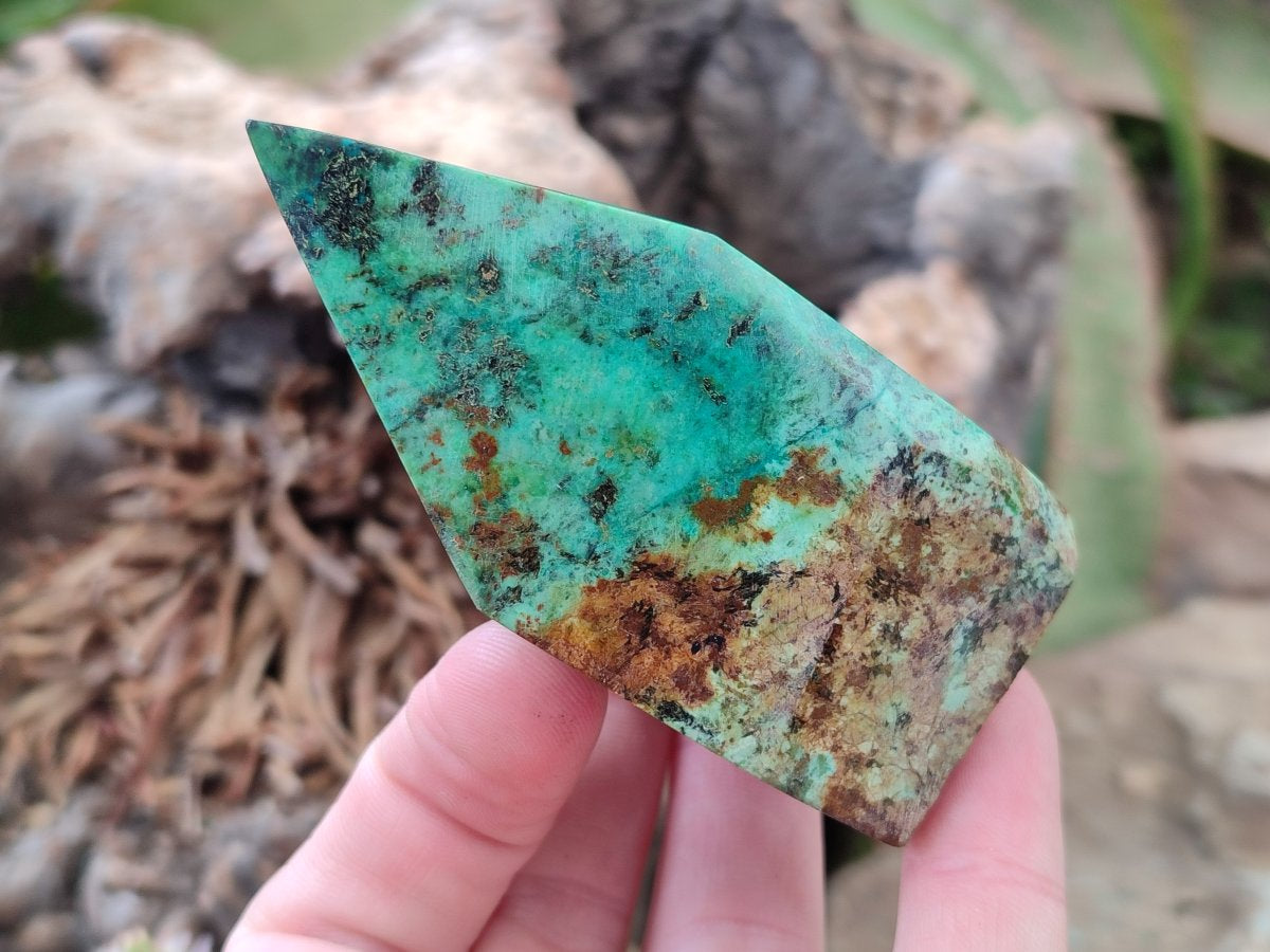 Polished African Turquoise Chrysocolla Display Crystals x 6 From South Africa - Toprock Gemstones and Minerals 