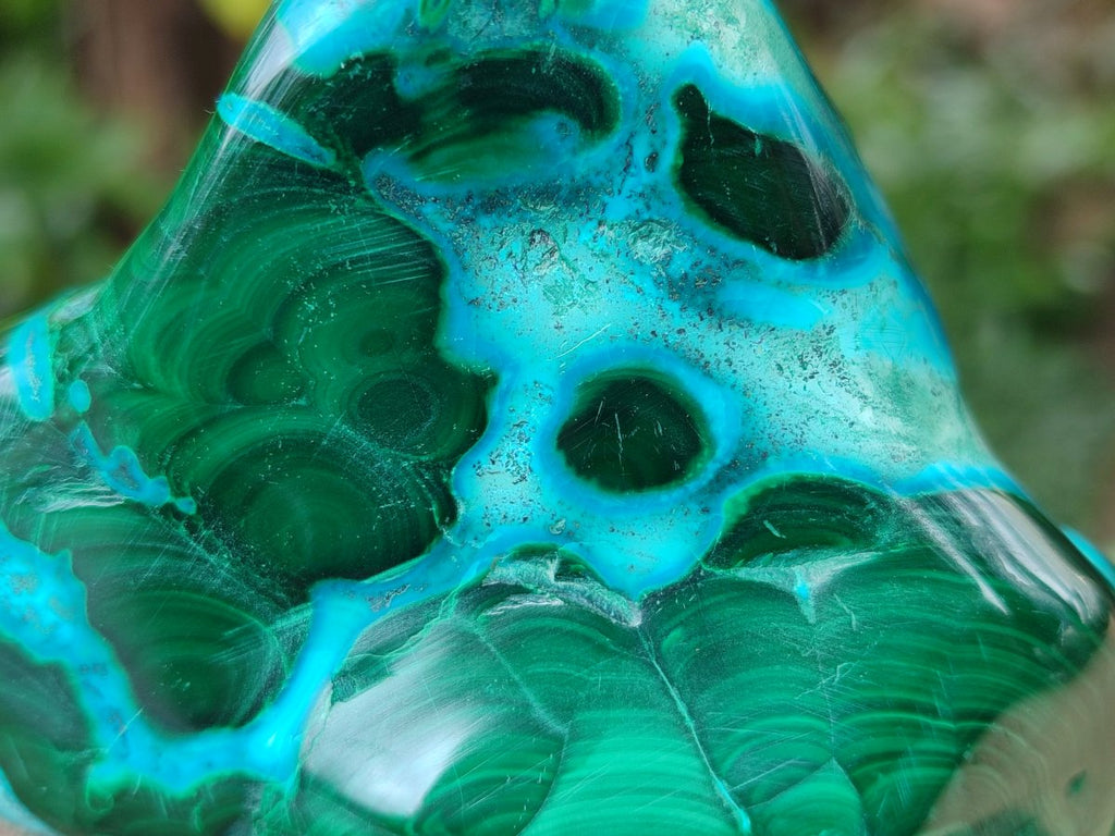 Polished Malacolla Free Forms x 4 From Kulukuluku, Congo - Toprock Gemstones and Minerals 