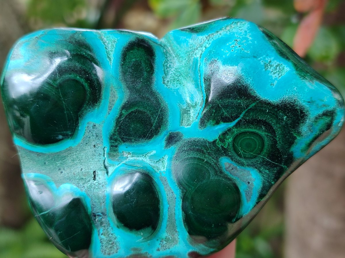 Polished Malacolla Free Forms x 4 From Kulukuluku, Congo - Toprock Gemstones and Minerals 