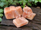 Natural Rhombohedral Sunset Orange Calcite Specimens x 35 From Spitzkop, Namibia - Toprock Gemstones and Minerals 