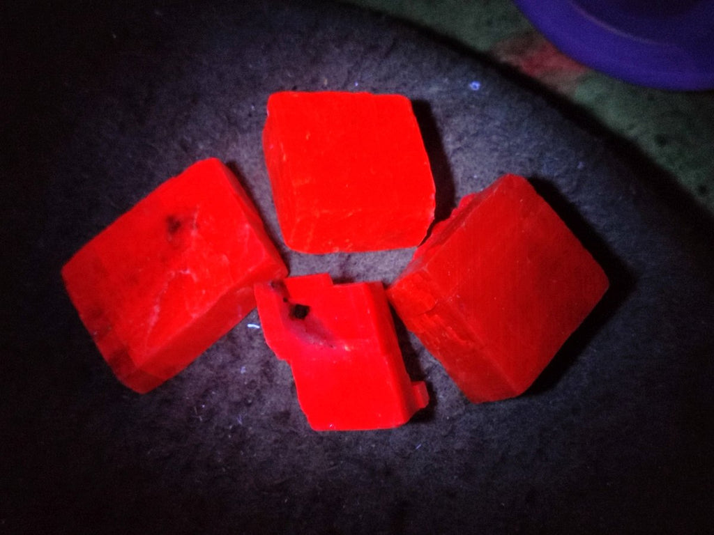Natural Rhombohedral Sunset Orange Calcite Specimens x 35 From Spitzkop, Namibia - Toprock Gemstones and Minerals 