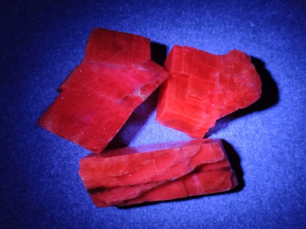 Natural Rhombohedral Sunset Orange Calcite Specimens x 35 From Spitzkop, Namibia - Toprock Gemstones and Minerals 