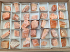 Natural Rhombohedral Sunset Orange Calcite Specimens x 35 From Spitzkop, Namibia - Toprock Gemstones and Minerals 