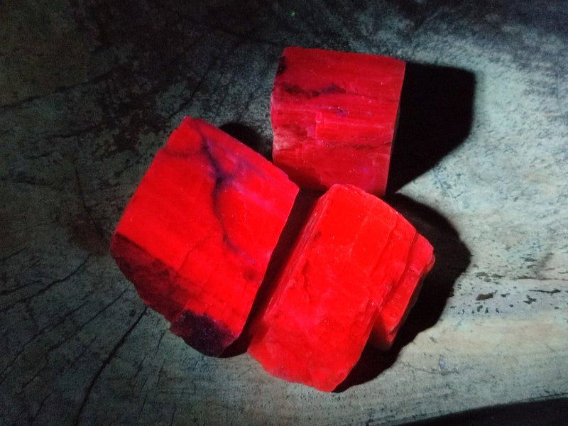 Natural Rhombohedral Sunset Orange Calcite Specimens x 35 From Spitzkop, Namibia - Toprock Gemstones and Minerals 