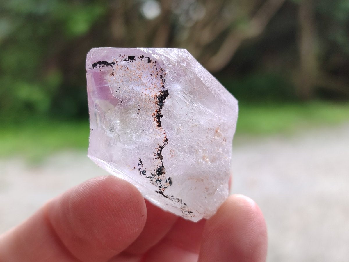 Natural Jacaranda Amethyst Single Crystals x 35 From Mumbwa, Zambia - Toprock Gemstones and Minerals 