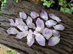 Natural Jacaranda Amethyst Single Crystals x 35 From Mumbwa, Zambia - Toprock Gemstones and Minerals 