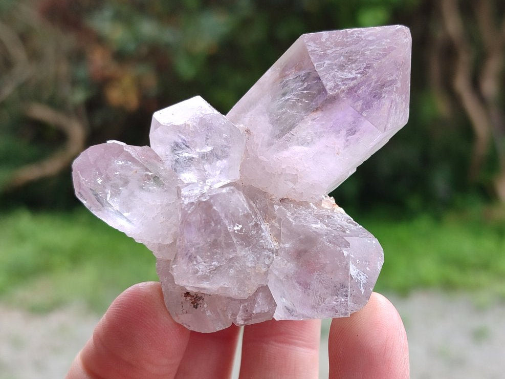 Natural Jacaranda Amethyst Single Crystals x 35 From Mumbwa, Zambia - Toprock Gemstones and Minerals 