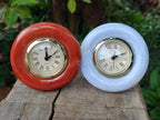 Polished Mixed Multi Mineral Clocks x 2 From South Africa - Toprock Gemstones and Minerals 